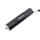 UV06 2xT6 LEDs Purple+White Light Zoomable UV Flashlight Scorpion Anti-fake Detection Pen