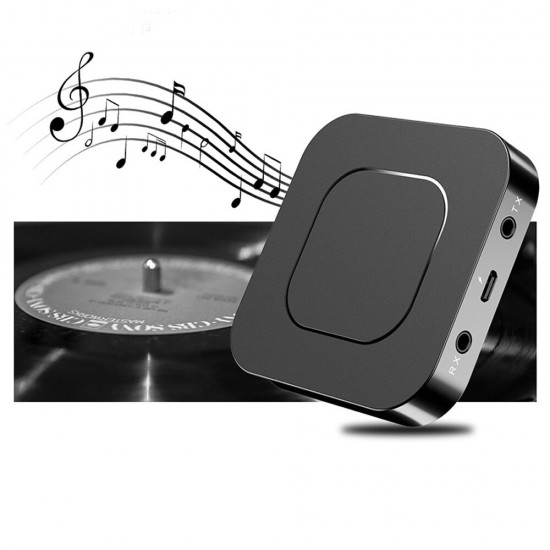 2 In 1 bluetooth Adapter bluetooth 5.0 Transmitter Receiver Wireless Audio Adapter AUX Connector Hi-Fi for Computer