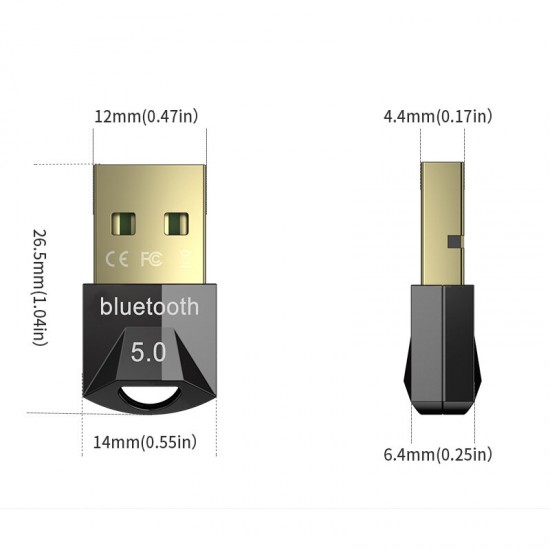 USB bluetooth 5.0 Adapter Dongle Audio Receiver Transmitter for PC Computer Wireless Keyboard Speaker USB bluetooth 5.0 Adapter Dongle Audio Receiver Transmitter for PC Computer Wireless Keyboard Speaker