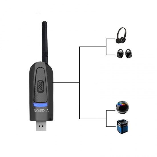 USB bluetooth 5.0 Transmitter bluetooth Adapter Low Latency for TV Wireless USB 3.5mm AUX/2 RCA Audio Adapter for PS4 PC
