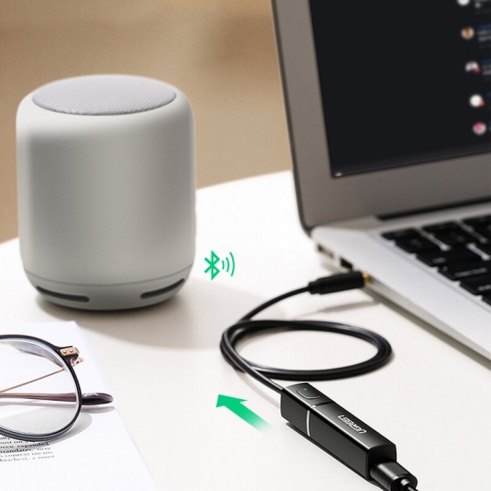bluetooth 5.0 Transmitter TV Headphone 3.5mm AUX Audio Music bluetooth Adapter Audio Transmitter Dual Link Support bluetooth 5.0 Transmitter TV Headphone 3.5mm AUX Audio Music bluetooth Adapter Audio Transmitter Dual Link Support