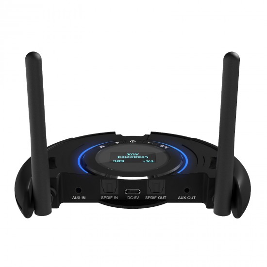 Wireless bluetooth Receiver Dual Antennas bluetooth 5.0 Support APP Control bluetooth Transmitter TX RX Mode for TV Speaker Wireless bluetooth Receiver Dual Antennas bluetooth 5.0 Support APP Control bluetooth Transmitter TX RX Mode for TV Speaker