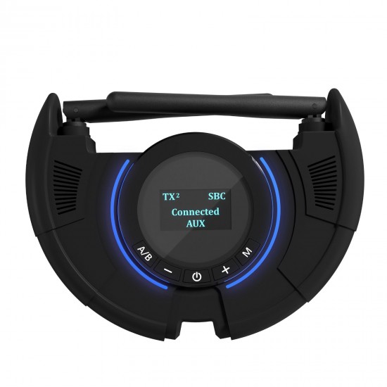 Wireless bluetooth Receiver Dual Antennas bluetooth 5.0 Support APP Control bluetooth Transmitter TX RX Mode for TV Speaker