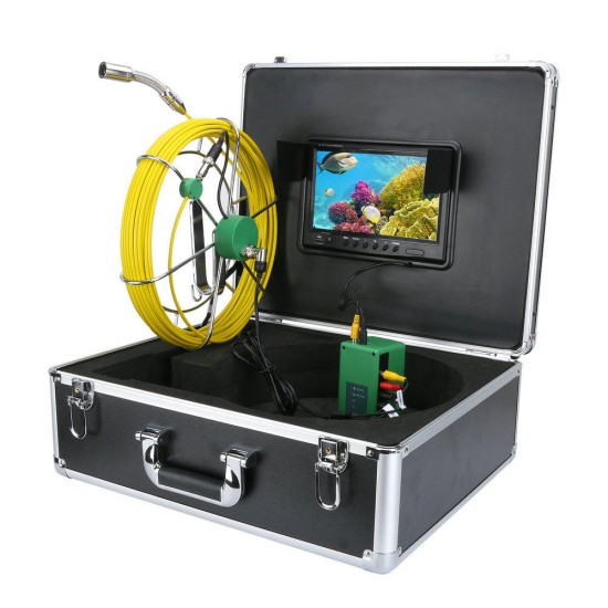 20M Pipe Inspection Video Camera, 8GB TF Card DVR IP68 Drain Sewer Pipeline Industrial Borescope