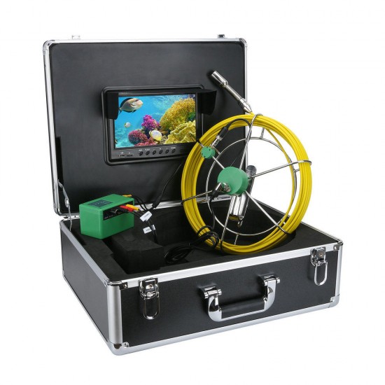 20M Pipe Inspection Video Camera, 8GB TF Card DVR IP68 Drain Sewer Pipeline Industrial Borescope