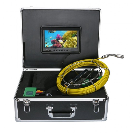 20M Pipe Inspection Video Camera, 8GB TF Card DVR IP68 Drain Sewer Pipeline Industrial Borescope