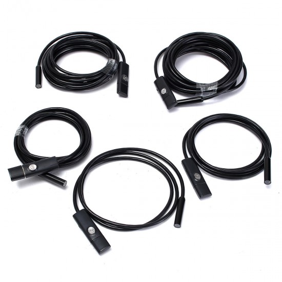 6 LED 9mm Lens Waterproof IP67 USB Wire Borescope Camera Inspection Borescope Tube Camera for Android Tablet PC