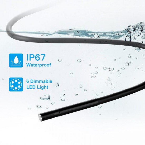 6 LEDs 10M WiFi 500W Pixel HD Borescope 5.5MM Pipe IP67 Waterproof Borescope
