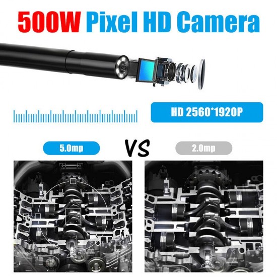 6 LEDs 10M WiFi 500W Pixel HD Borescope 5.5MM Pipe IP67 Waterproof Borescope