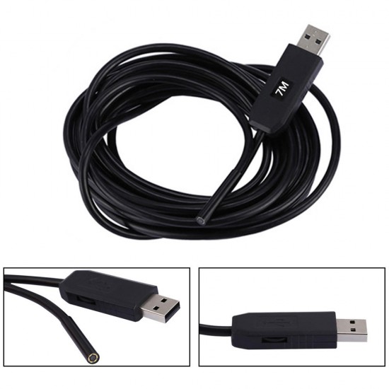7M Pipe Inspection Camera HD USB Sewer Drain Borescope Video Waterproof IP67 7M Pipe Inspection Camera HD USB Sewer Drain Borescope Video Waterproof IP67