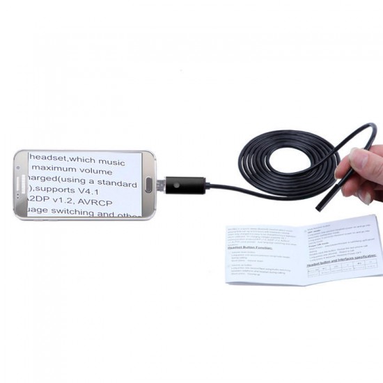 A99 6LED 5.5mm Lens Android & PC Waterproof Inspection Borescope Tube Wired Camera A99 6LED 5.5mm Lens Android & PC Waterproof Inspection Borescope Tube Wired Camera