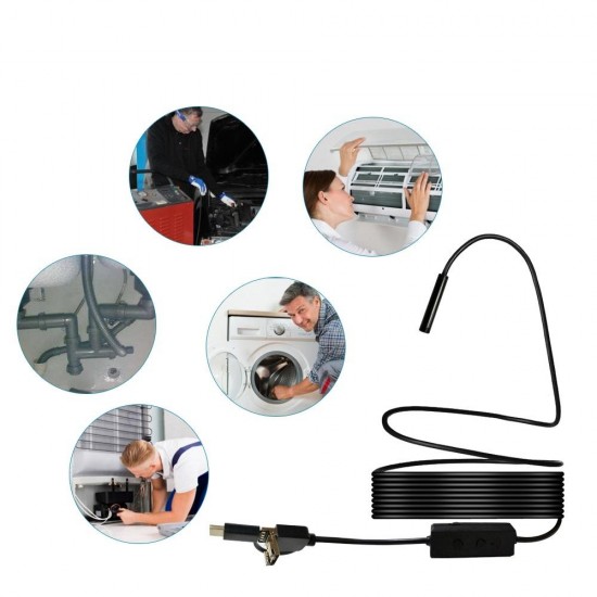 F160 HD 720P WIFI Borescope Hard Wire Support IOS Android 1280*720 Sensor Scale