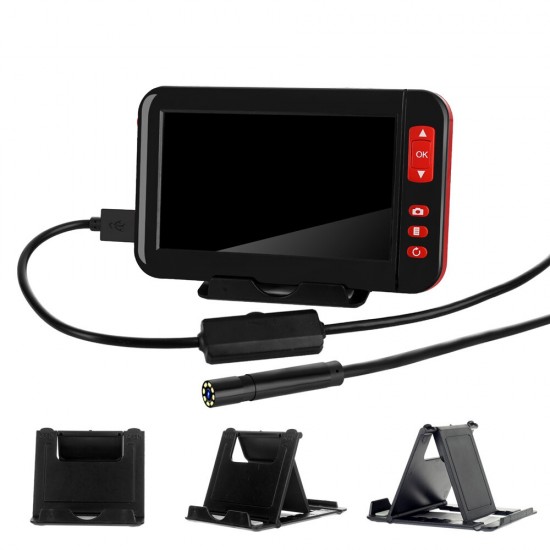 F200 4.3inch Color Screen HD 1080P Digital Borescope 8MM Camera Diameter Built-in Rechargeable Lithium Battery With Adjustable Brightness 8LEDs 2m/5m/10m Hard Wire F200 4.3inch Color Screen HD 1080P Digital Borescope 8MM Camera Diameter Built-in Rechargeable Lithium Battery With Adjustable Brightness 8LEDs 2m/5m/10m Hard Wire