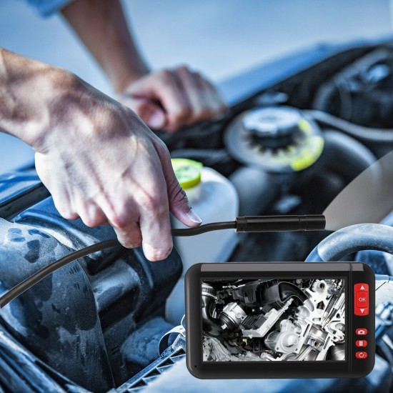 F200 4.3inch Color Screen HD 1080P Digital Borescope 8MM Camera Diameter Built-in Rechargeable Lithium Battery With Adjustable Brightness 8LEDs 2m/5m/10m Hard Wire F200 4.3inch Color Screen HD 1080P Digital Borescope 8MM Camera Diameter Built-in Rechargeable Lithium Battery With Adjustable Brightness 8LEDs 2m/5m/10m Hard Wire