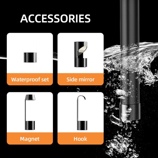 Inskam113-2 Dual-lens 5M Borescope HD 1080P Hard Wire 4.3-inch Large Screen + IP67 Waterproof for Car Sewer Air Conditioner Mechanical Maintenance Inskam113-2 Dual-lens 5M Borescope HD 1080P Hard Wire 4.3-inch Large Screen + IP67 Waterproof for Car Sewer Air Conditioner Mechanical Maintenance