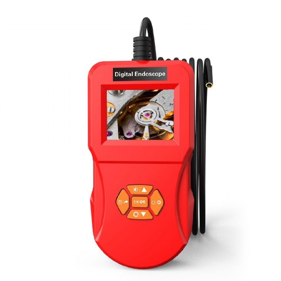 Inskam127 2.4 Inch IPS HD Screen 5.5mm Camera Diameter Digital Detection Borescope Video & Photos Function Industrial Household Handheld Waterproof Borescope with LEDs
