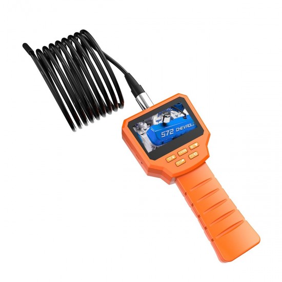 Inskam128 3 inch IPS Screen Digital Detection Borescope 5.5mm Lens 3/5/10M Hard Wire Orange