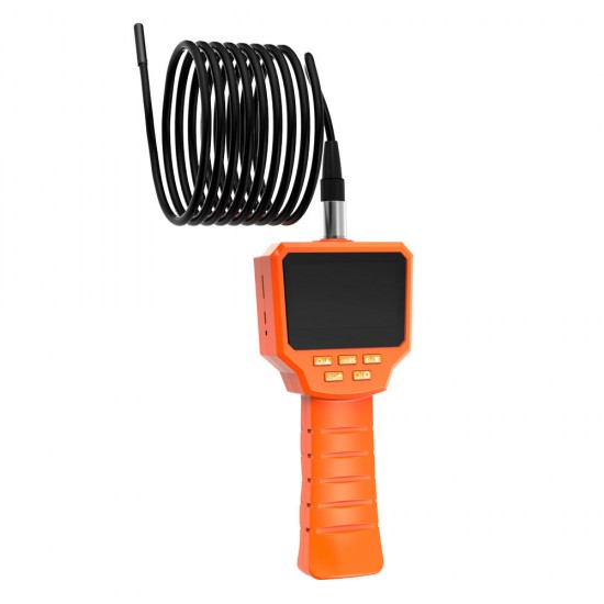 Inskam128 3 inch IPS Screen Digital Detection Borescope 5.5mm Lens 3/5/10M Hard Wire Orange