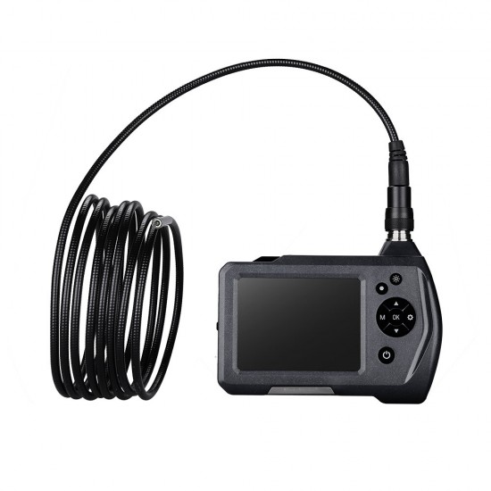 NTS150 5.5mm 3m Borescope Camera 3.5'' Color LCD Display Monitor Inspection Borescope with 6 LEDs Snake Tube Camera