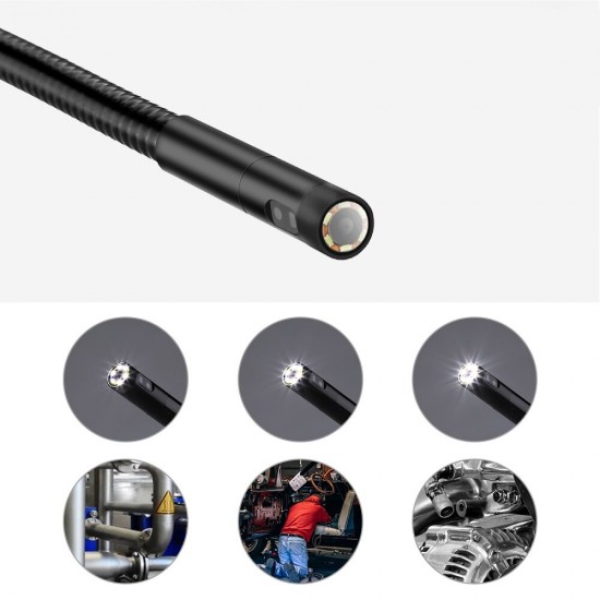 NTS300 8mm 3m Borescope Dual Camera Lens Flexible IP67 Waterproof Inspection Borescope Cameras 6LEDs Oil-proof Snake Cam NTS300 8mm 3m Borescope Dual Camera Lens Flexible IP67 Waterproof Inspection Borescope Cameras 6LEDs Oil-proof Snake Cam