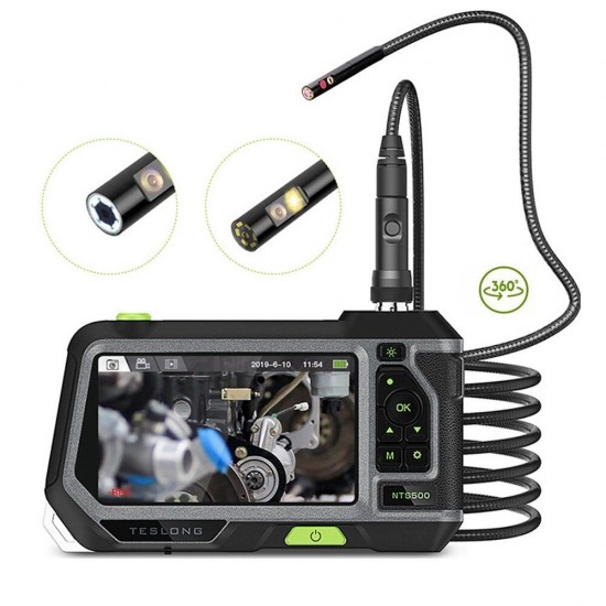 NTS500 5.0 Inch Screen 8mm Dual Lens Industrial Borescope IP67 Camera 1080P HD Pipe Car Inspection Borescope NTS500 5.0 Inch Screen 8mm Dual Lens Industrial Borescope IP67 Camera 1080P HD Pipe Car Inspection Borescope