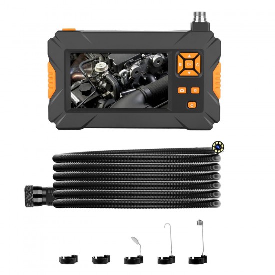 P30 4.3inch High-definition 1080P Display Screen Hosepipe Borescope IP67 Waterproof 1M/3M/5M Orange Hand-held Industrial Borescope