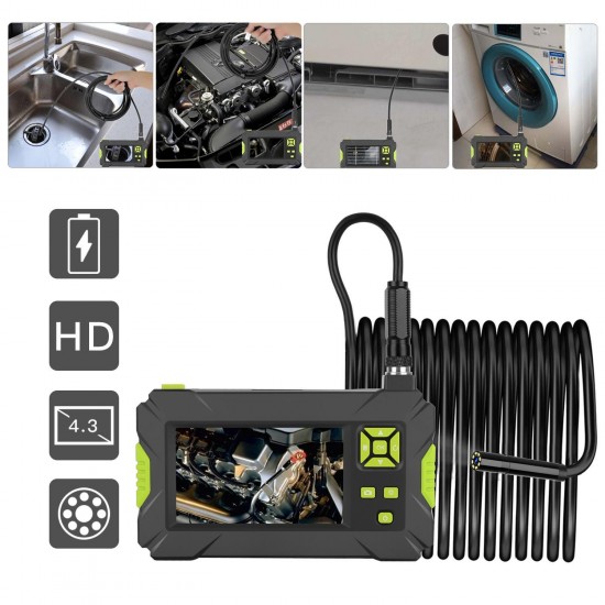 P30 4.3inch High-definition 1080P Display Screen Borescope IP67 Waterproof 2M/5M/10M Green Hand-held Industrial Borescope P30 4.3inch High-definition 1080P Display Screen Borescope IP67 Waterproof 2M/5M/10M Green Hand-held Industrial Borescope