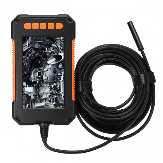 P40 Industrial Borescope Camera 1080P HD 4.3inch LCD Screen Borescope IP67 Waterproof Borescope 8mm 8 LED Lights 2600mAh Battery