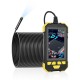 Y19 3.9mm Lens Diameter 4.3inch HD 1080P Digital Hand-held Screen Hard Wire Borescope with Adjustable Brightness 6LEDs