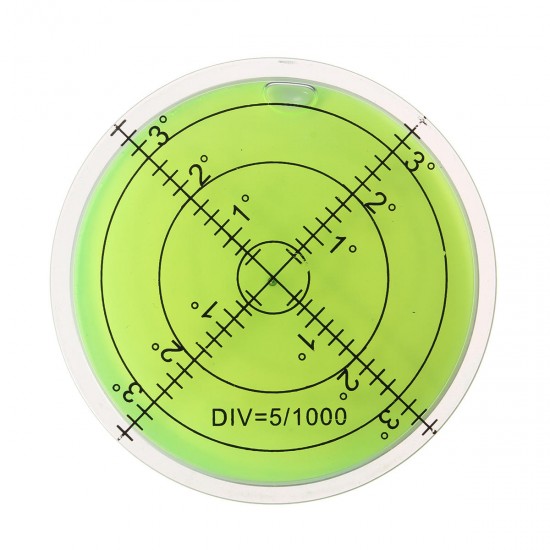 3pcs 60mm Large Spirit Bubble Level Degree Mark Surface Circular Measuring Bulls Eyes