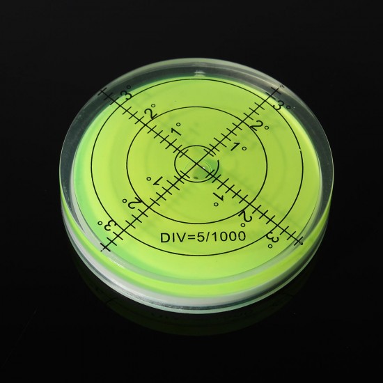 5pcs 60mm Large Spirit Bubble Level Degree Mark Surface Circular Measuring Bulls Eyes