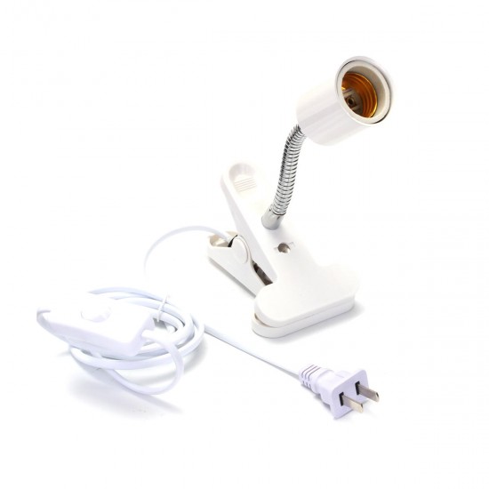10CM E27 Flexible Pet LED Light Lamp Bulb Adapter Holder Socket with Clip On Off Switch EU US Plug 10CM E27 Flexible Pet LED Light Lamp Bulb Adapter Holder Socket with Clip On Off Switch EU US Plug