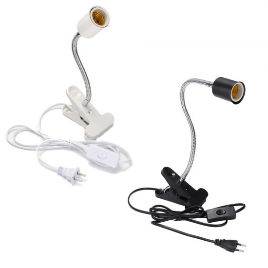 10CM E27 Flexible Pet LED Light Lamp Bulb Adapter Holder Socket with Clip On Off Switch EU US Plug 10CM E27 Flexible Pet LED Light Lamp Bulb Adapter Holder Socket with Clip On Off Switch EU US Plug