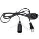1.8M E12 Lampholder Bulb Adapter US Plug with Dimmer Cable Cord Switch for Himalayan Salt Lamp 1.8M E12 Lampholder Bulb Adapter US Plug with Dimmer Cable Cord Switch for Himalayan Salt Lamp
