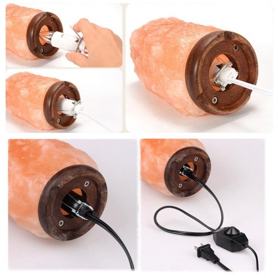 1.8M E12 Lampholder Bulb Adapter US Plug with Dimmer Cable Cord Switch for Himalayan Salt Lamp