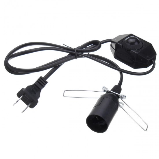 1M E12 Socket Bulb Adapter US Plug with Dimmer Cable Cord Switch for Himalayan Salt Lamp Electric 1M E12 Socket Bulb Adapter US Plug with Dimmer Cable Cord Switch for Himalayan Salt Lamp Electric