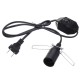 1M E12 Socket Bulb Adapter US Plug with Dimmer Cable Cord Switch for Himalayan Salt Lamp Electric 1M E12 Socket Bulb Adapter US Plug with Dimmer Cable Cord Switch for Himalayan Salt Lamp Electric
