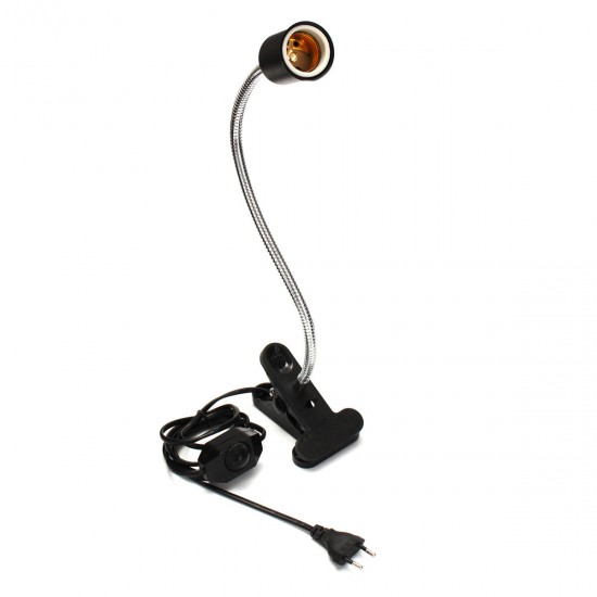 20CM E27 Flexible Bulb Adapter Lampholder Socket with Clip Dimming Switch EU US Plug for Pet Light 20CM E27 Flexible Bulb Adapter Lampholder Socket with Clip Dimming Switch EU US Plug for Pet Light