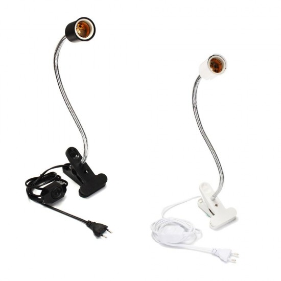 20CM E27 Flexible Bulb Adapter Lampholder Socket with Clip Dimming Switch EU US Plug for Pet Light 20CM E27 Flexible Bulb Adapter Lampholder Socket with Clip Dimming Switch EU US Plug for Pet Light