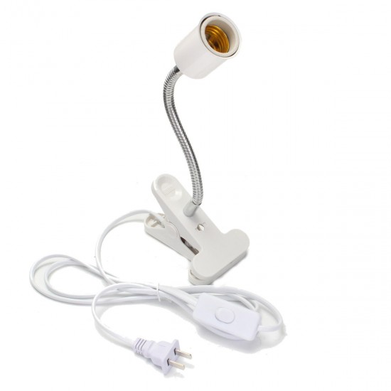 20CM E27 Flexible Pet LED Light Lamp Bulb Adapter Holder Socket with Clip On Off Switch EU US Plug 20CM E27 Flexible Pet LED Light Lamp Bulb Adapter Holder Socket with Clip On Off Switch EU US Plug