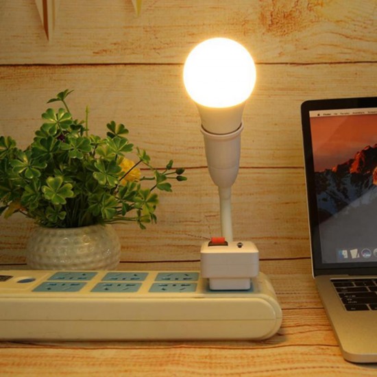 20CM E27 Lamp Holder Rotatable Extension Bulb Adapter Converter Light Socket With EU Plug Switch AC100-230V 20CM E27 Lamp Holder Rotatable Extension Bulb Adapter Converter Light Socket With EU Plug Switch AC100-230V