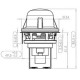 25W High Temperature 300 Degrees E14 Oven Baking Cap Lampholder Bulb Adapter AC110-220V
