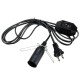 2M E14 Black Light Bulb Electric Power Cord Holder Adapter Socket for Himalayan Salt Lamp