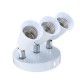 3 in 1 Adjustable 4A E27 E26 Bulb Adapter Base Socket Ceiling Light Lampholder AC100-240V