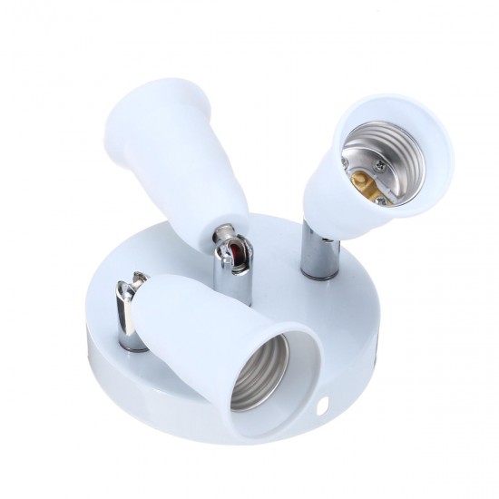 3 in 1 Adjustable 4A E27 E26 Bulb Adapter Base Socket Ceiling Light Lampholder AC100-240V 3 in 1 Adjustable 4A E27 E26 Bulb Adapter Base Socket Ceiling Light Lampholder AC100-240V