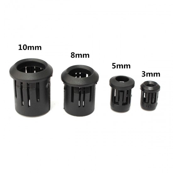 3/5/8/10MM LED Black Plastic Light Lamp Light Emitting Diode Holder Clip Bezel Mount