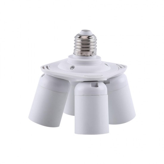 4 In 1 E27 To E27 Base Light Lamp Bulb Adapter Holder Splitter Socket AC100-240V