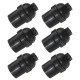 6PCS AC110-250V 4A E26 E27 Black Bulb Adapter Indoor Light Socket Lamp Holder