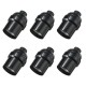 6PCS AC110-250V 4A E26 E27 Black Bulb Adapter Indoor Light Socket Lamp Holder