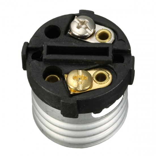 6PCS AC110-250V 4A E26 E27 Black Bulb Adapter Indoor Light Socket Lamp Holder